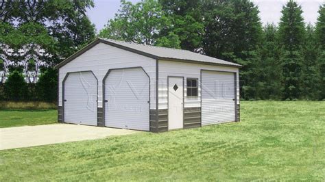 enclosed metal garage 24x26